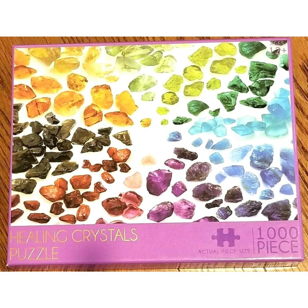 Healing Crystals 1000-Piece Jigsaw Puzzle 2020 RMS International COMPLETE